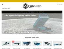 Tablet Screenshot of fabplans.com